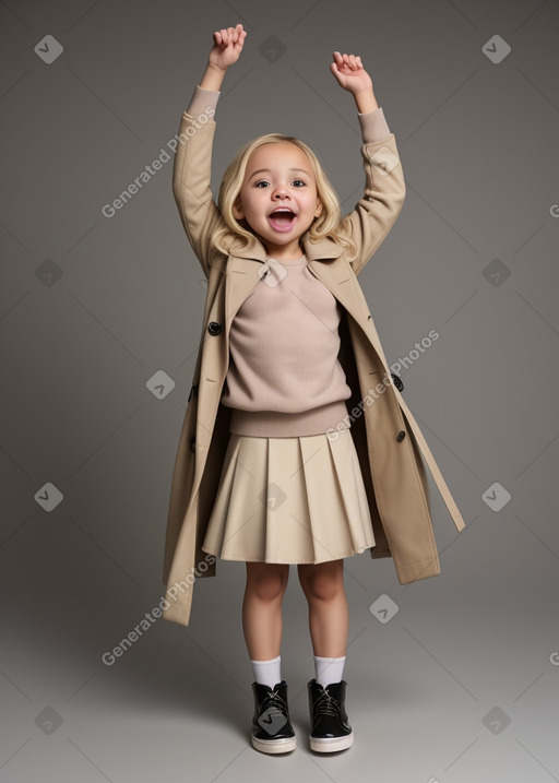 Colombian infant girl with  blonde hair