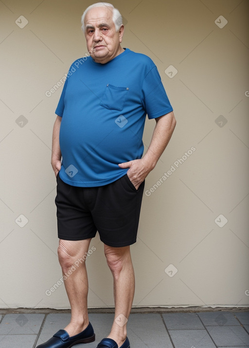 Georgian elderly male with  black hair