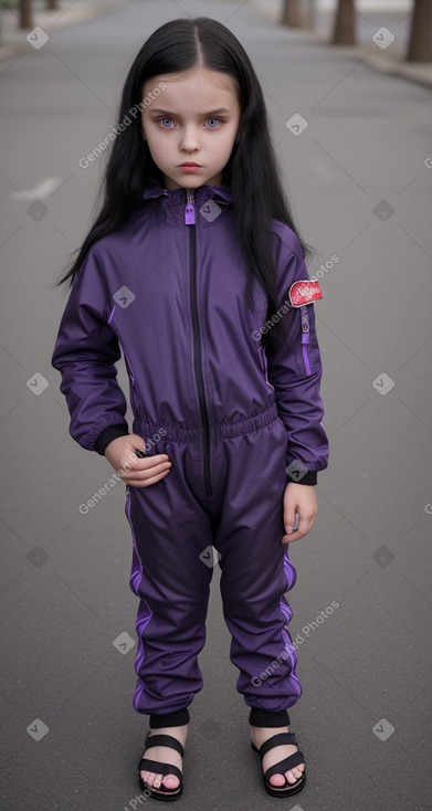 Russian child female with  black hair