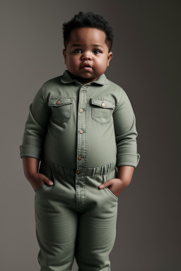 African american infant boy with  gray hair