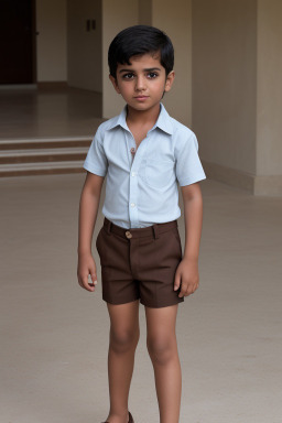 Qatari child boy with  brown hair