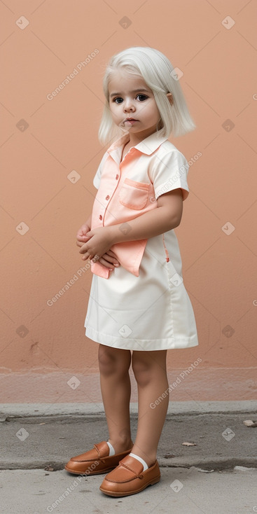 Cuban infant female with  white hair