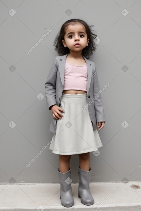 Yemeni infant girl with  gray hair