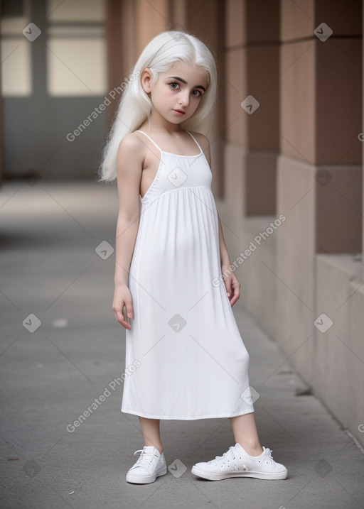 Armenian infant girl with  white hair