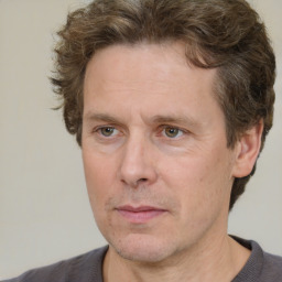 Neutral white adult male with short  brown hair and brown eyes