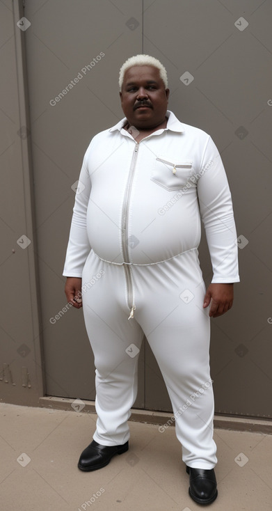 Sudanese middle-aged male with  white hair