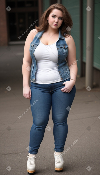 Irish adult female with  brown hair