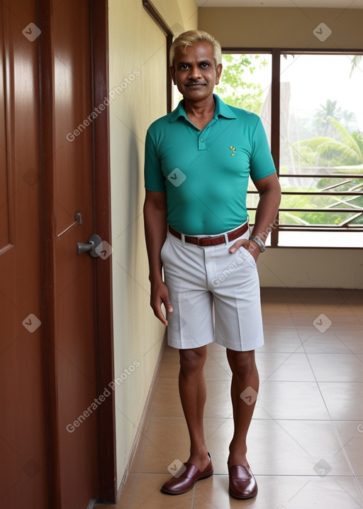 Sri lankan 45 years male with  blonde hair