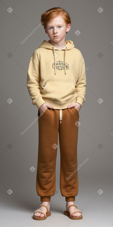 Australian child boy with  ginger hair