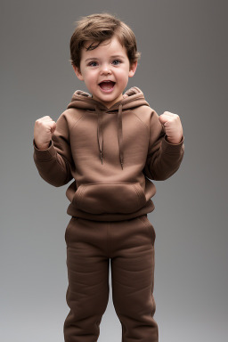 New zealand infant boy with  brown hair