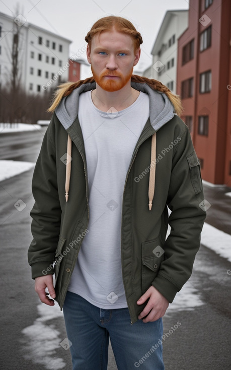 Russian adult male with  ginger hair