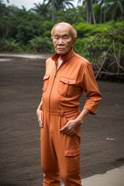 Indonesian elderly male with  ginger hair