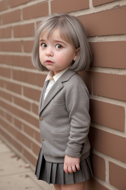 Canadian infant girl with  gray hair