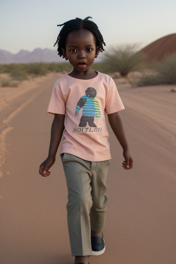 Zimbabwean infant boy with  black hair