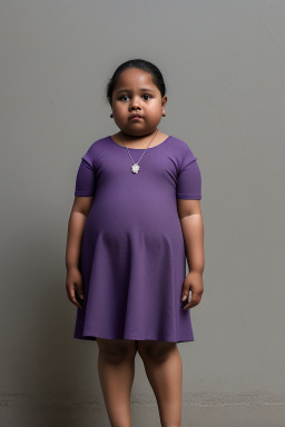 Panamanian child girl with  gray hair