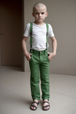 Macedonian child boy with  blonde hair