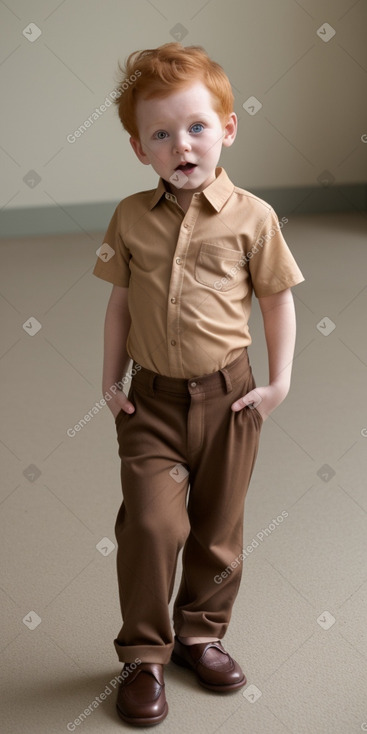 New zealand infant boy with  ginger hair