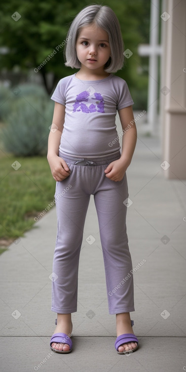 Macedonian infant girl with  gray hair