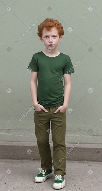 Cuban child male with  ginger hair