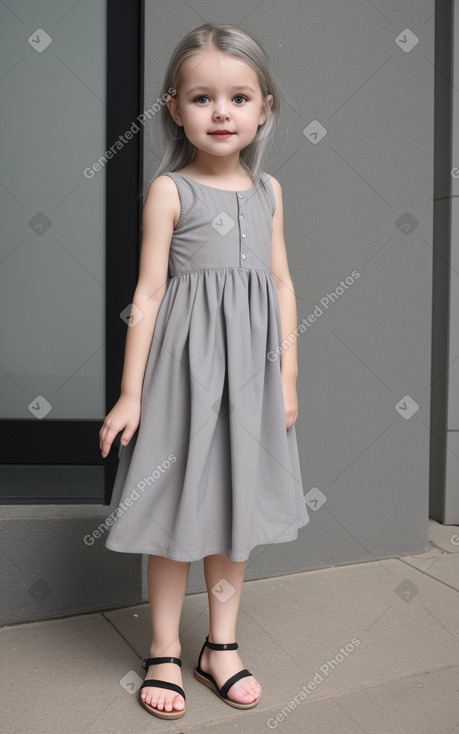 Swiss infant girl with  gray hair