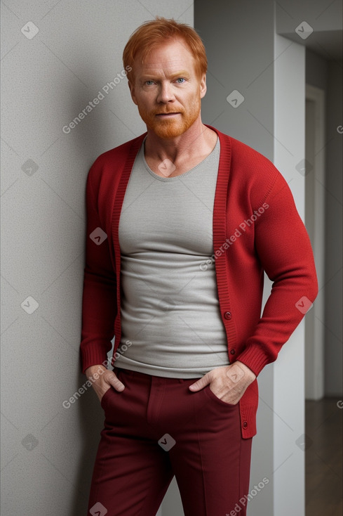 Swedish middle-aged male with  ginger hair