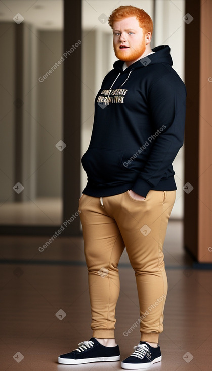 Sudanese young adult male with  ginger hair