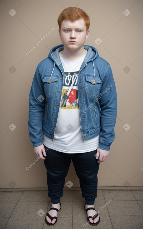 Russian teenager boy with  ginger hair