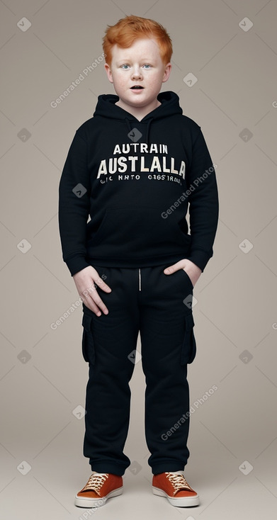 Australian child boy with  ginger hair