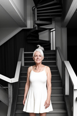 Australian 45 years female with  white hair