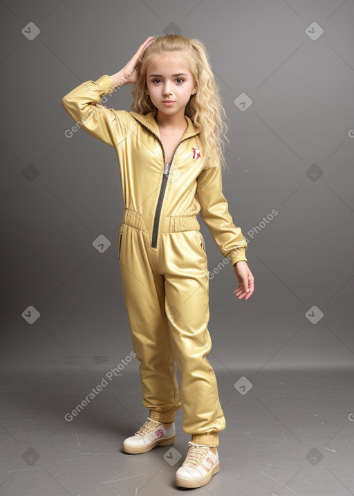 Turkish child girl with  blonde hair