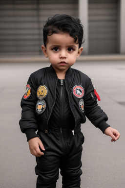 Yemeni infant boy with  black hair