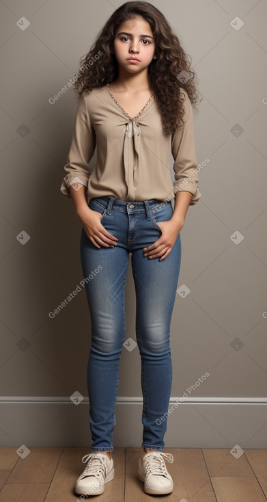 Venezuelan teenager female with  brown hair