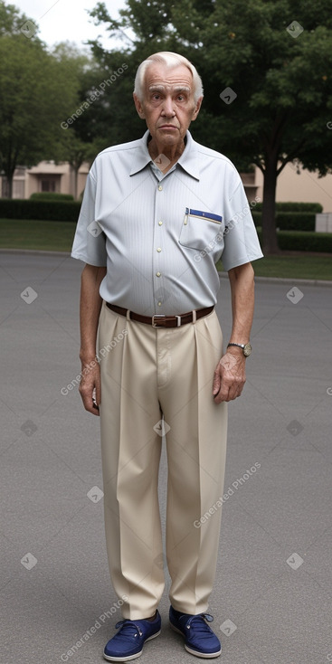 Spanish elderly male with  blonde hair