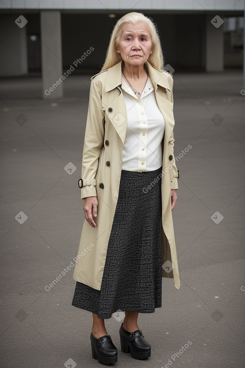 Ecuadorian elderly female with  blonde hair