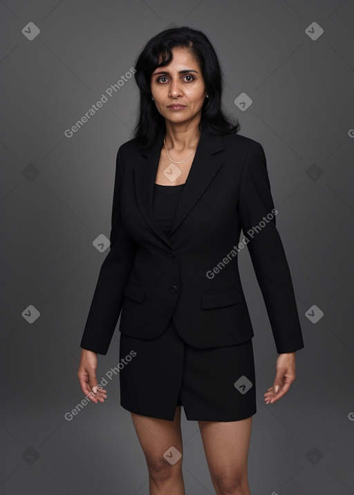 Omani 45 years female with  black hair