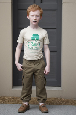 Irish child boy with  ginger hair