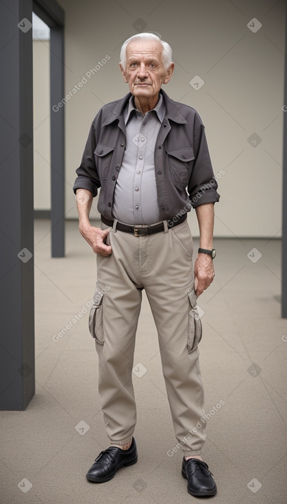 Hungarian elderly male with  gray hair