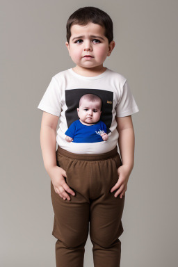 Syrian infant boy with  brown hair