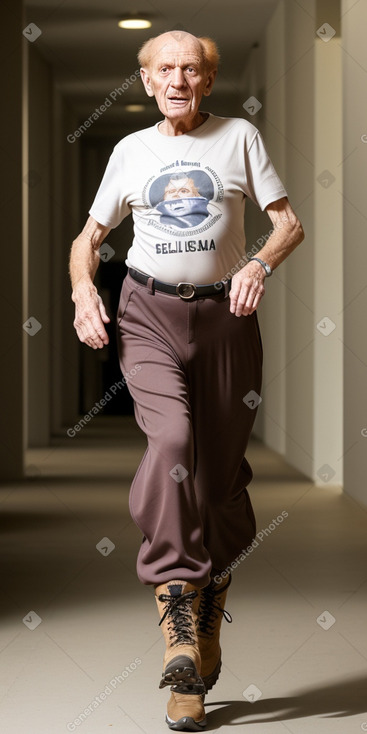 Libyan elderly male with  ginger hair