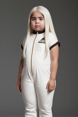 Egyptian child girl with  white hair