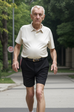 Serbian elderly male with  blonde hair