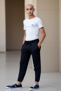 Algerian teenager boy with  black hair