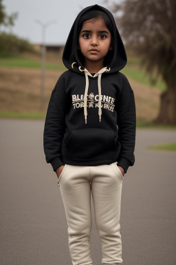 Omani child girl with  black hair