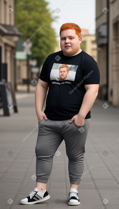 Hungarian young adult male with  ginger hair