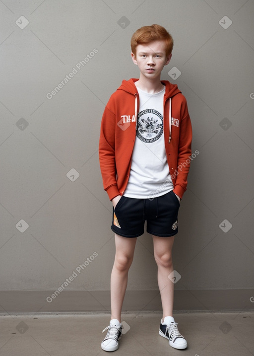 Thai teenager boy with  ginger hair