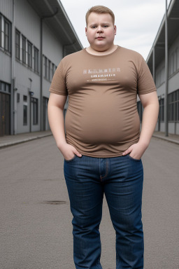 Estonian young adult male with  brown hair