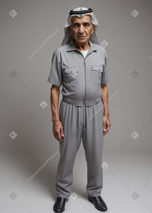 Emirati elderly male with  gray hair