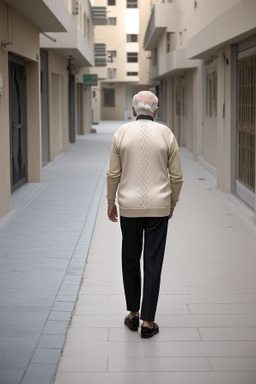 Bahraini elderly male with  blonde hair