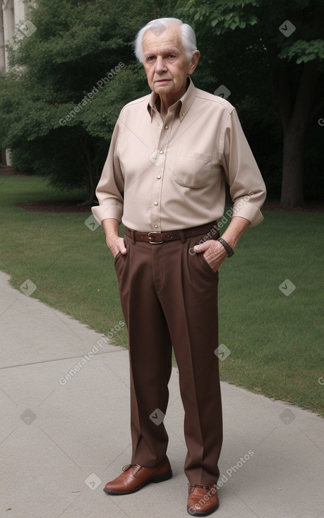 Hungarian elderly male with  brown hair