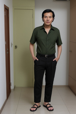 Vietnamese adult male with  black hair